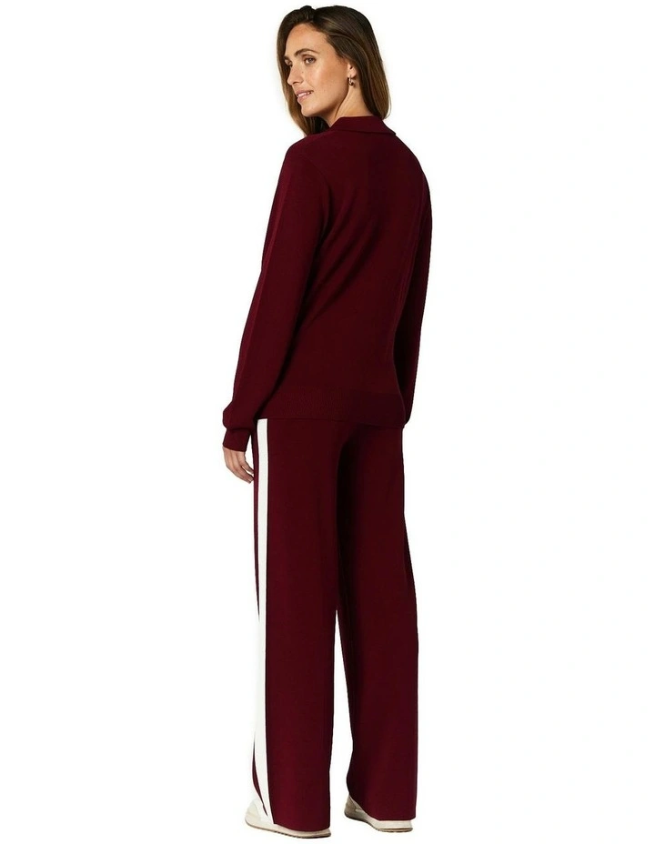 Melia Pant in Wine image 2