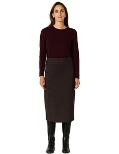 Ella Skirt in Wine