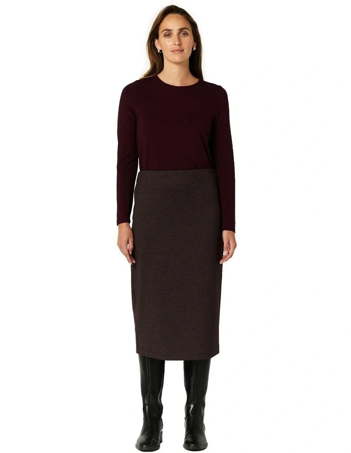 Ella Skirt in Wine image 1