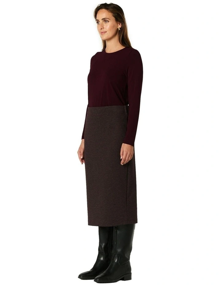 Ella Skirt in Wine image 3