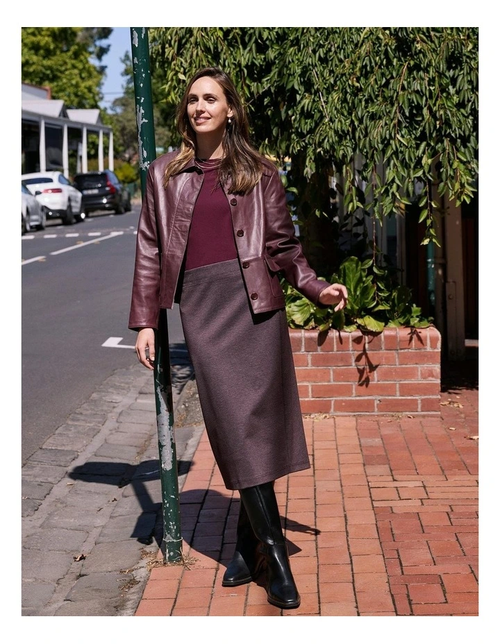 Ella Skirt in Wine image 7
