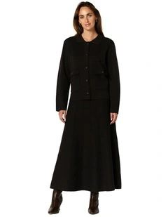 Myra Knit Skirt in Chocolate