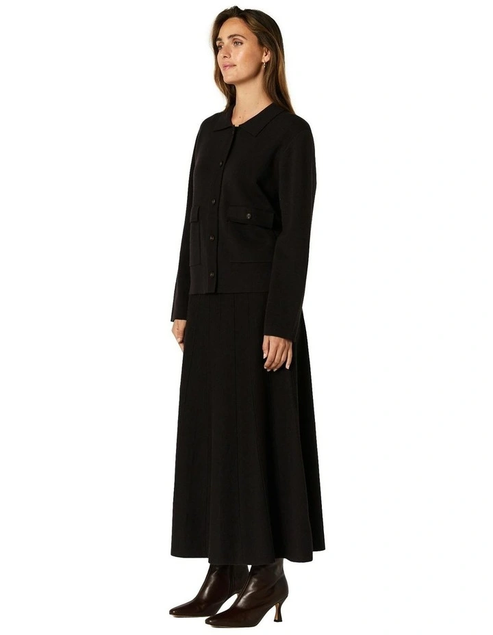 Myra Knit Skirt in Chocolate image 3