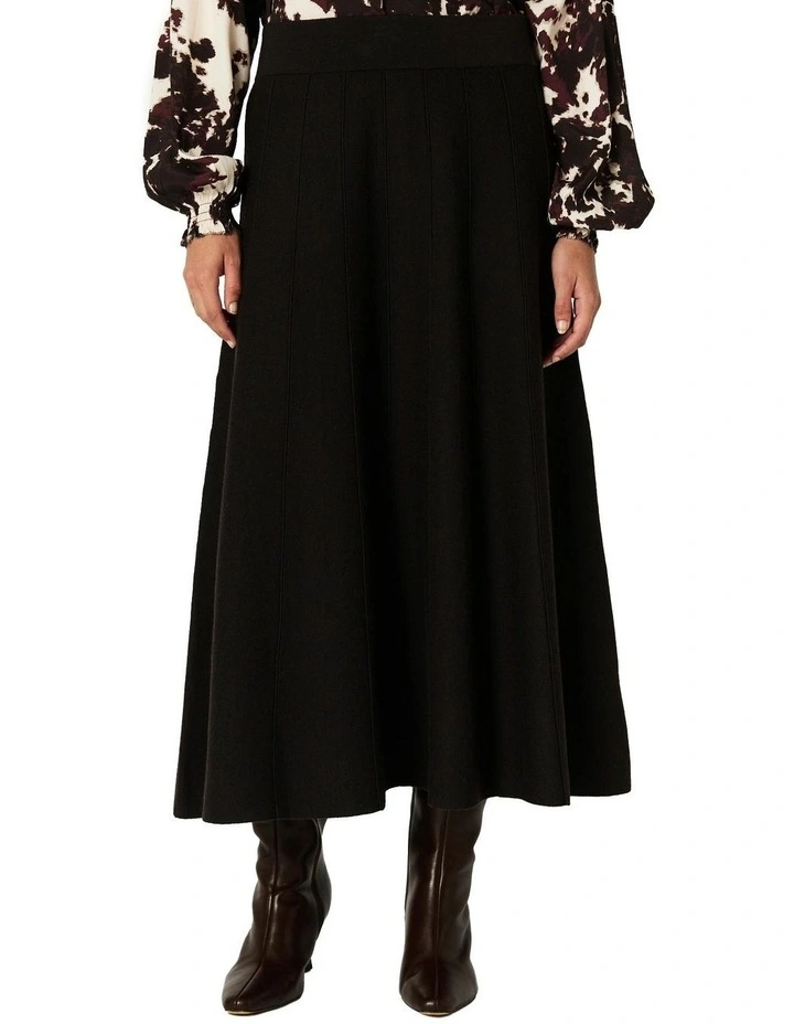 Myra Knit Skirt in Chocolate image 4