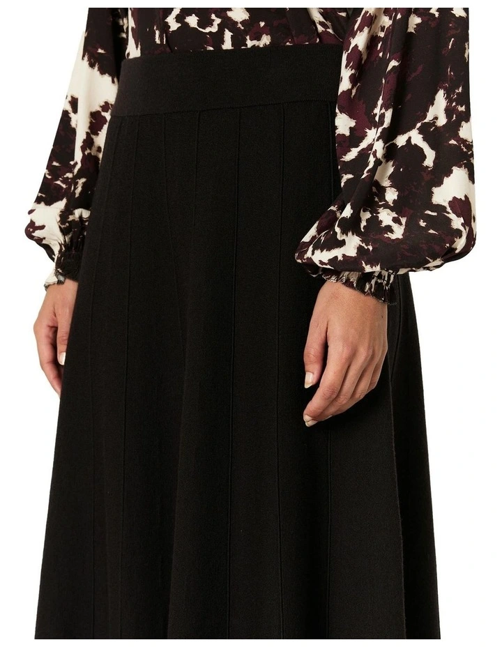 Myra Knit Skirt in Chocolate image 5
