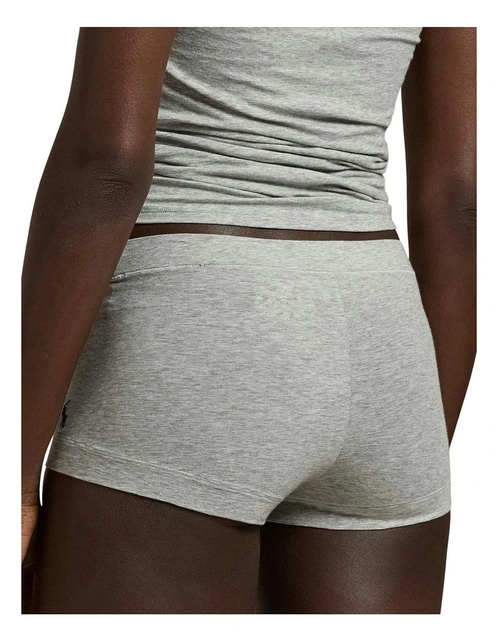 Club Cotton Stretch Shorty Underwear in Heather Grey image 2