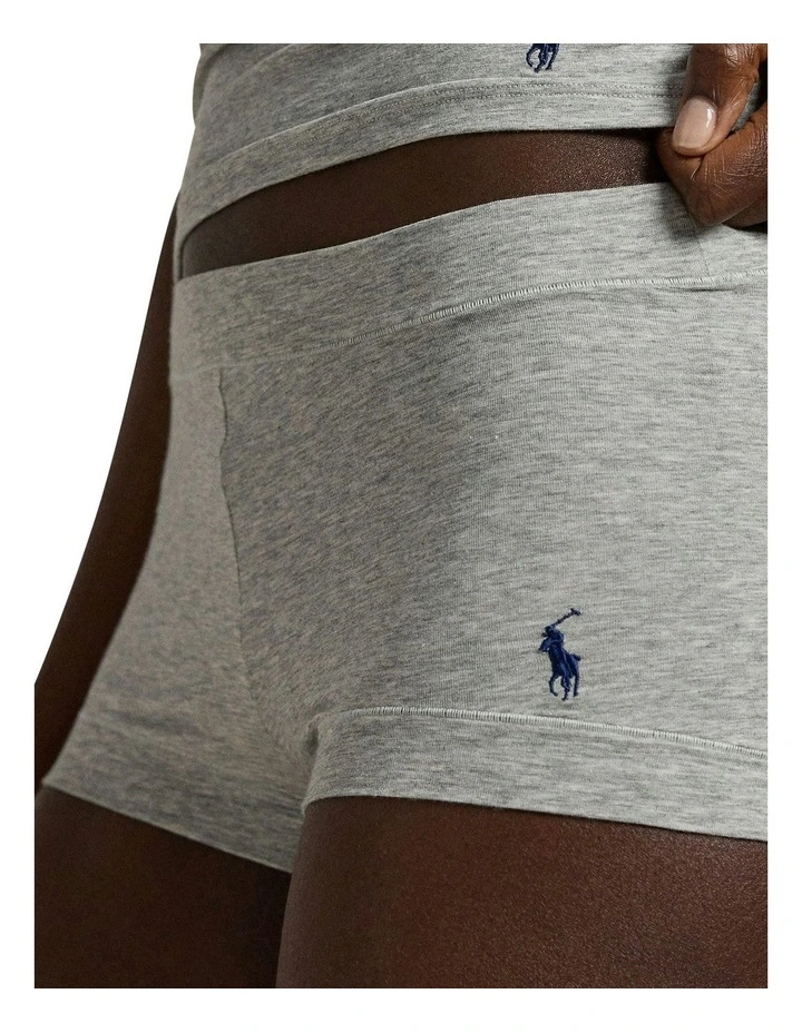 Club Cotton Stretch Shorty Underwear in Heather Grey image 5
