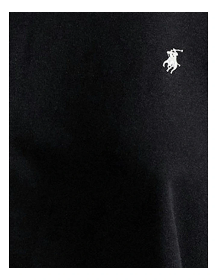 Club Terry Long Sleeve Cotton Jersey Pyjama Set in Polo Black image 6