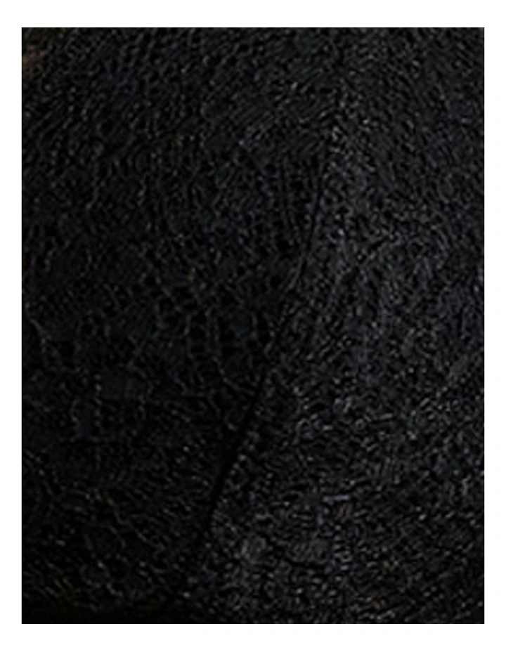 Love Collection Unpadded Triangle Lace Bralette in Onyx image 7