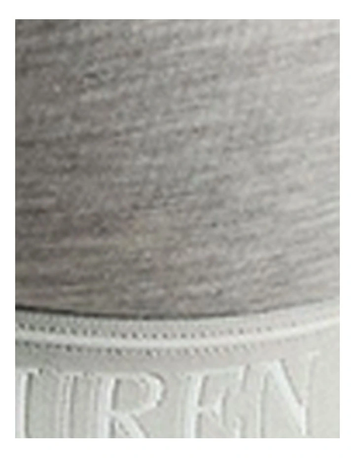 Essentials Cotton Blend Unpadded Triangle Bralette in Heather Grey image 5