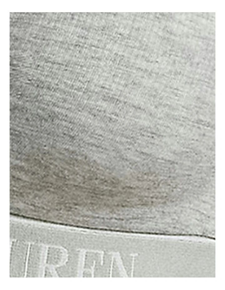 Polo Essentials Cotton Blend Unpadded Triangle Bralette in Heather Grey image 7