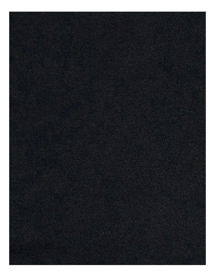 Club Cotton Short Sleeve Crew Neck Sleep T-Shirt in Onyx image 6