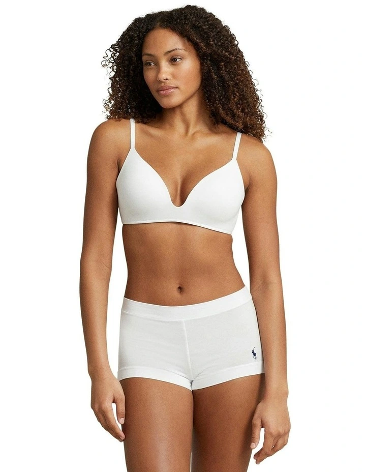 Club Cotton Stretch Shorty Underwear in White Cloud image 5