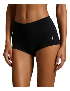 Club Cotton Stretch Shorty Underwear in Onyx