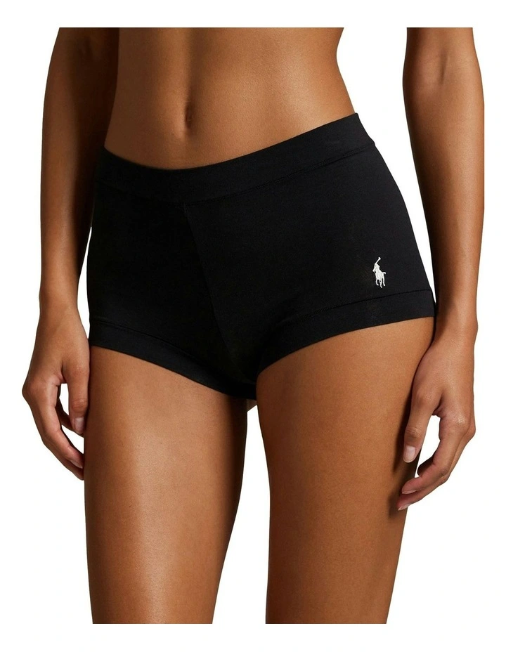 Club Cotton Stretch Shorty Underwear in Onyx image 1