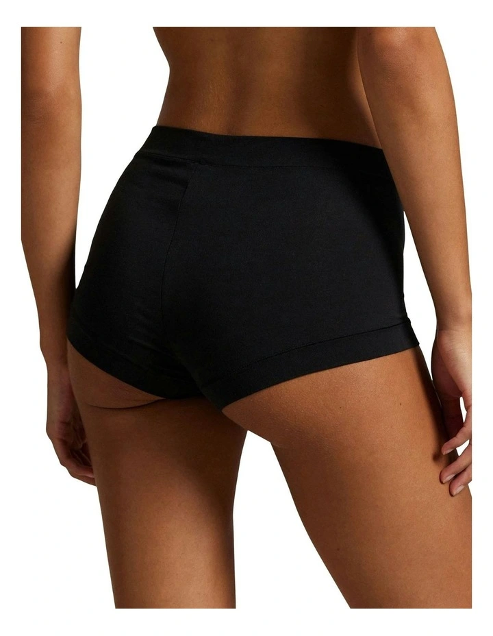 Club Cotton Stretch Shorty Underwear in Onyx image 2
