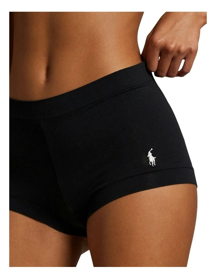 Club Cotton Stretch Shorty Underwear in Onyx image 3