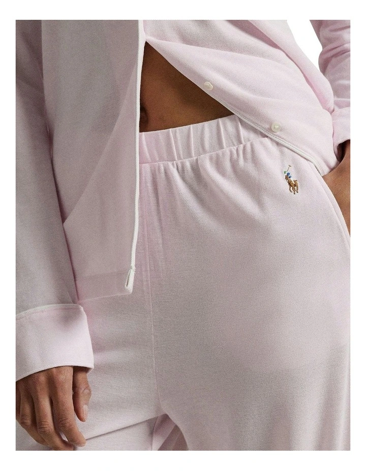 Madison Knit Oxford Modal & Cotton Pyjama Set in Pink Lady image 3