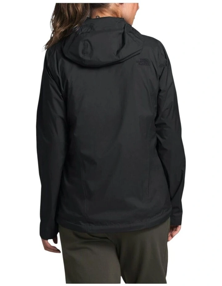 Venture 2 Rain Waterproof Black Jacket in Black image 2
