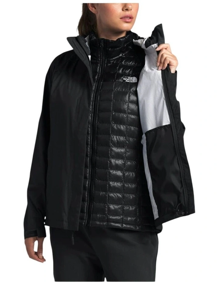Venture 2 Rain Waterproof Black Jacket in Black image 3