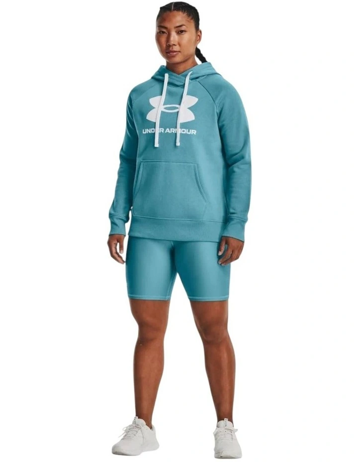 Rival Fleece Logo Hoodie in Blue image 3