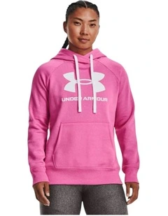 Rival Fleece Logo Hoodie in Pink
