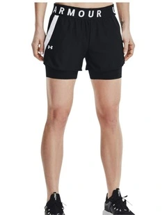 Play Up 2-In-1 Shorts in Black