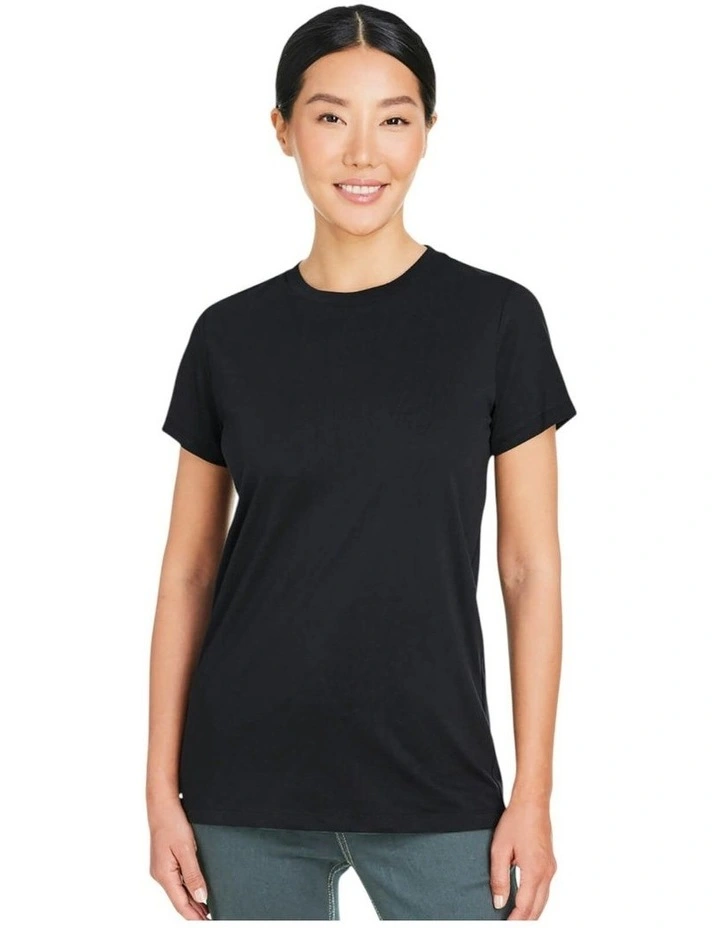 Athletic Short Sleeve T-shirt in Black image 1