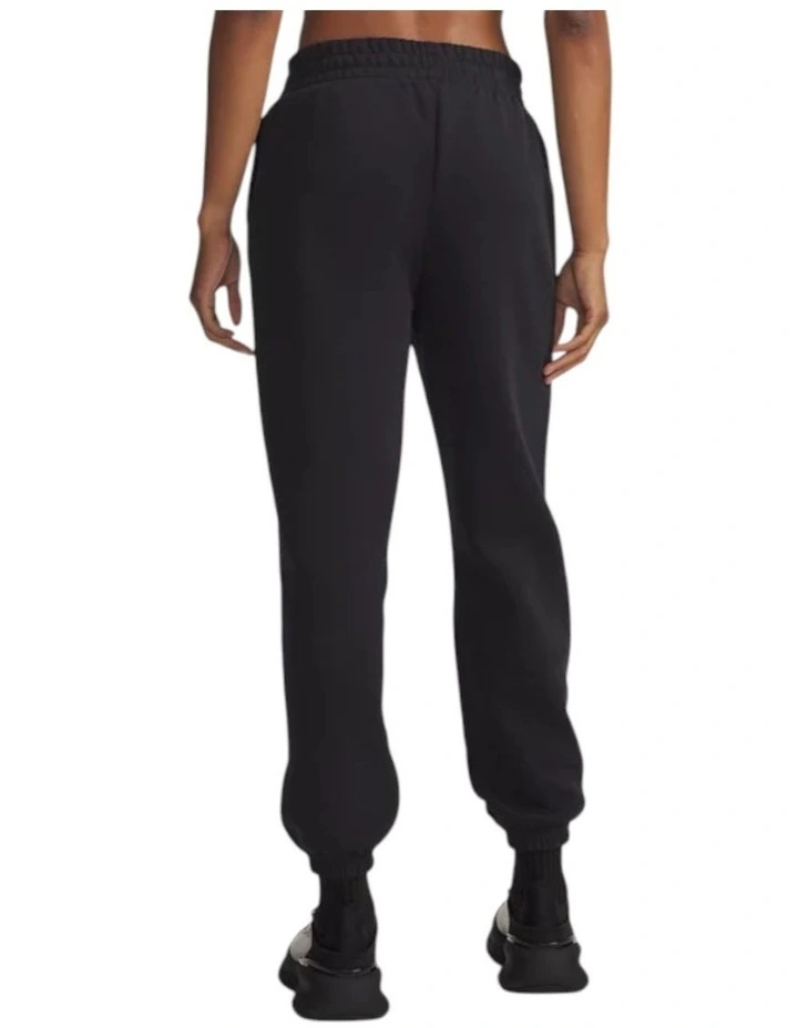 Icon Essential Fleece Joggers Trackies in Black image 2