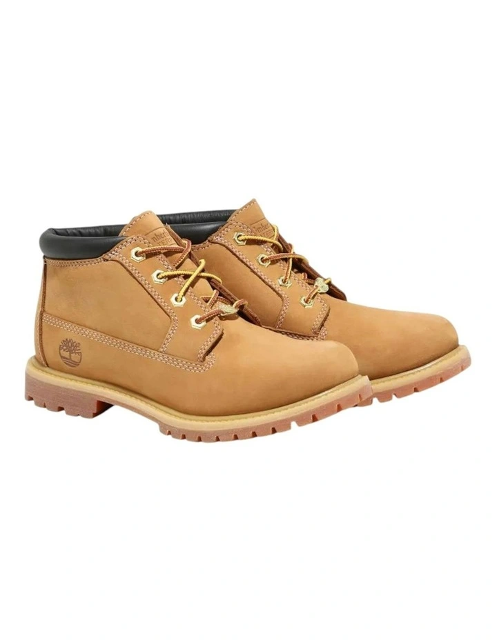 Nellie Chukka Double Wide Nubuck Waterproof Boots in Wheat image 3