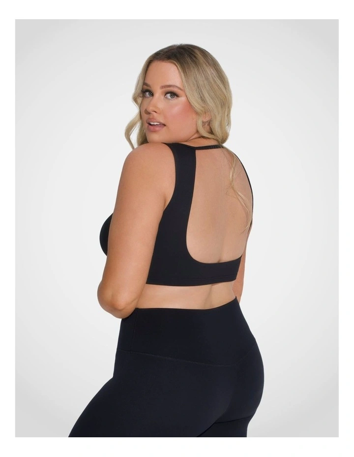 Essential Easy Backless Crop Top in Black image 4