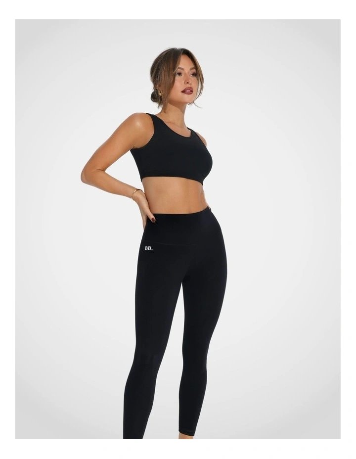 Essential Easy Backless Crop Top in Black image 7