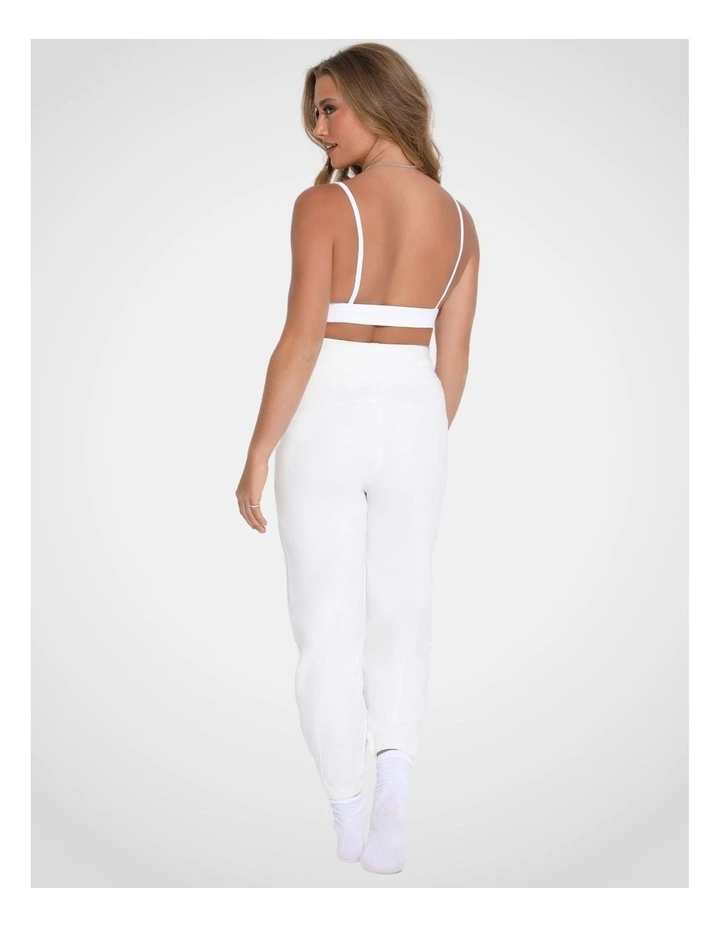 Comfy Oversized Joggers in White image 6