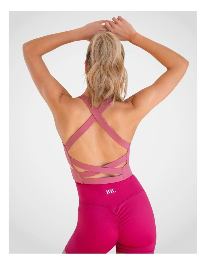 Crossback Workout Tank in Baby image 2