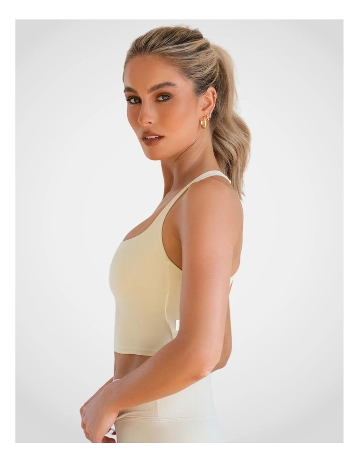 Crossback Workout Tank in Daisy image 3