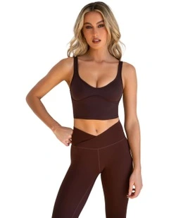 Curve Crop Top in Cinammon