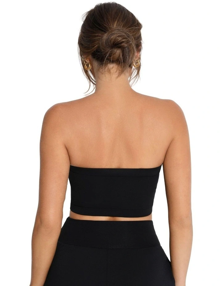 The + Bandeau Bra in Black image 2