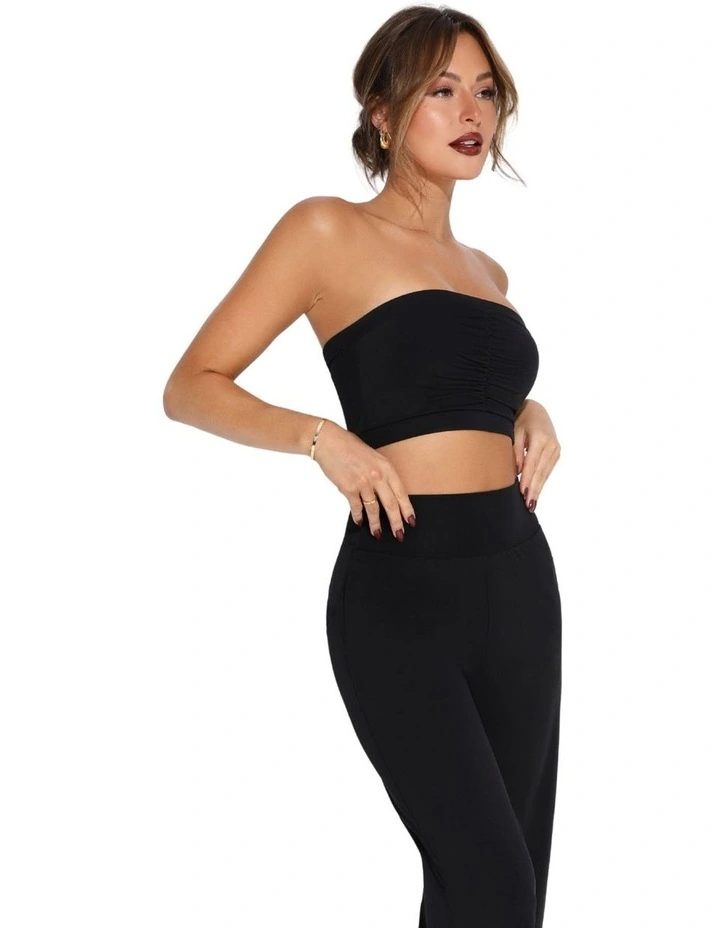 The + Bandeau Bra in Black image 5