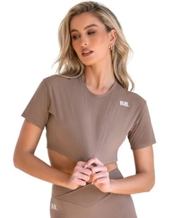 Everyday Dri-Fit Cropped T-shirt in Tan