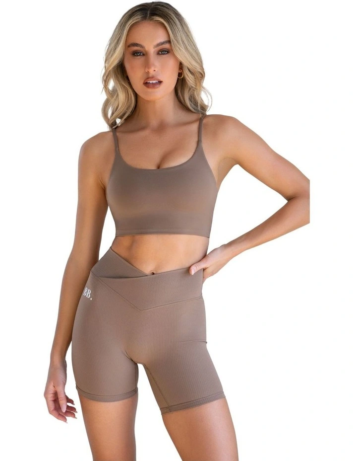 Everyday Dri-Fit Crossover Shorts in Tan image 4