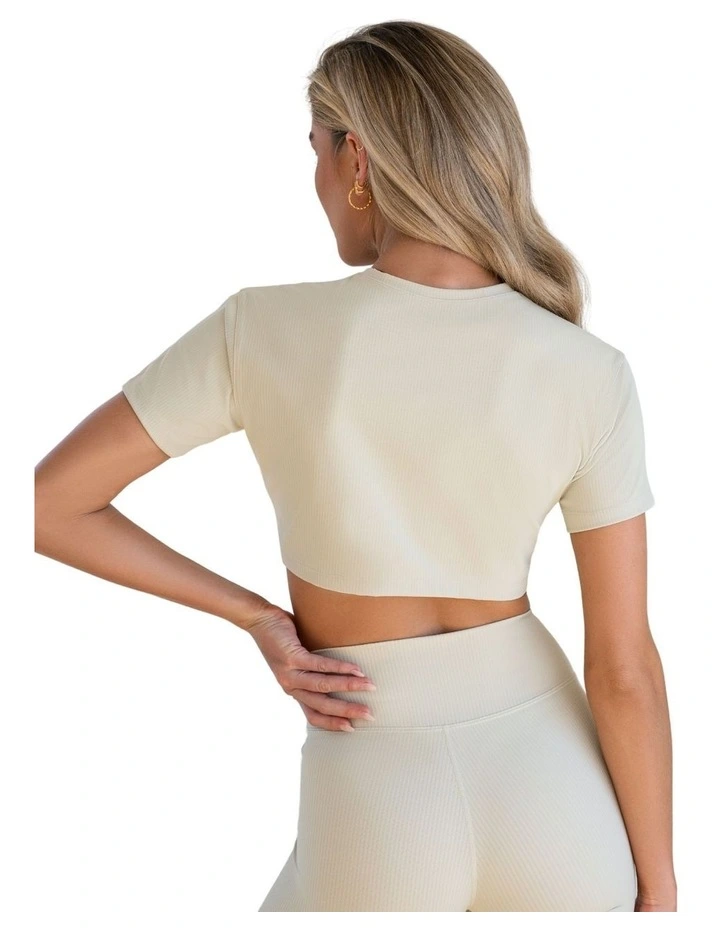 Everyday Dri-Fit Cropped T-shirt in Ivory image 2