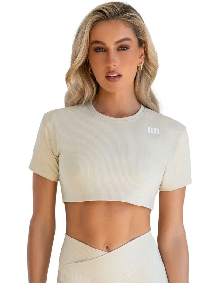 Everyday Dri-Fit Cropped T-shirt in Ivory image 4