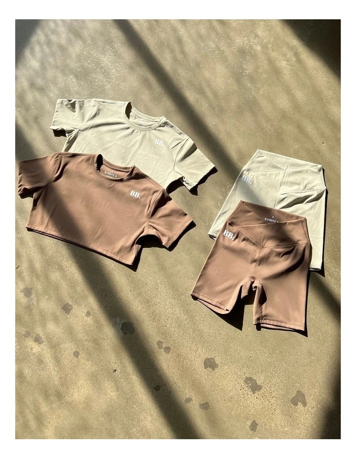 Everyday Dri-Fit Cropped T-shirt in Ivory image 7