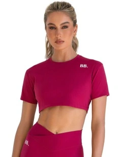 Everyday Dri-Fit Cropped T-Shirt in Raspberry
