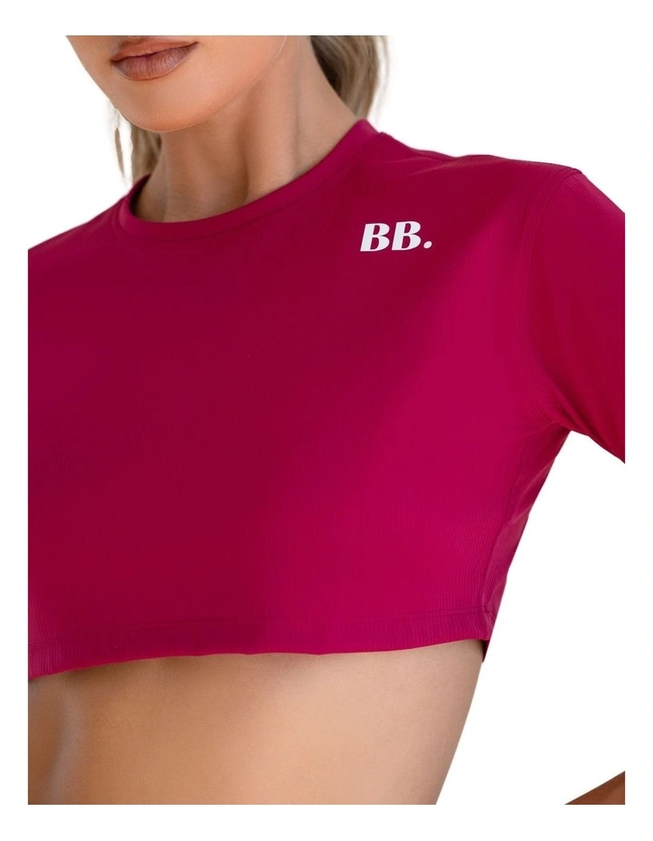 Everyday Dri-Fit Cropped T-Shirt in Raspberry image 4
