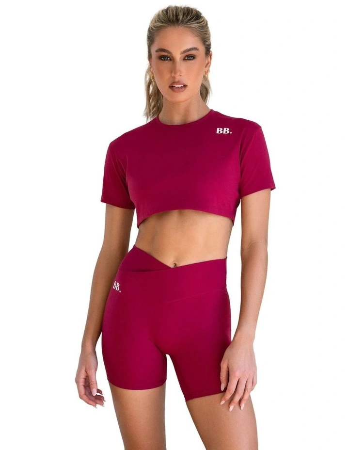 Everyday Dri-Fit Cropped T-Shirt in Raspberry image 5