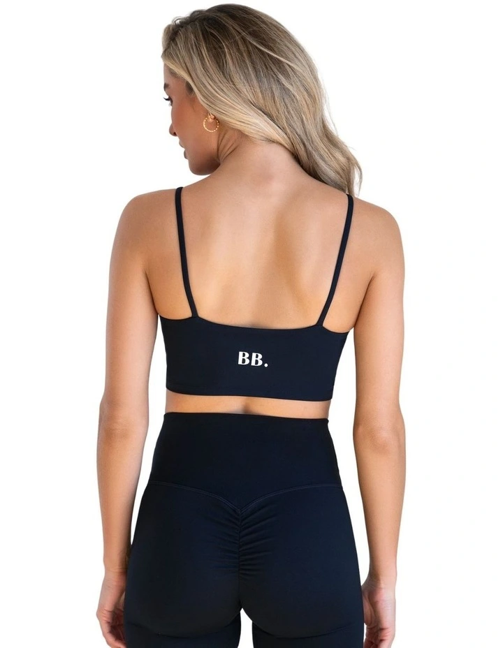 Sculpting + Cropped + Cami + in Black image 2