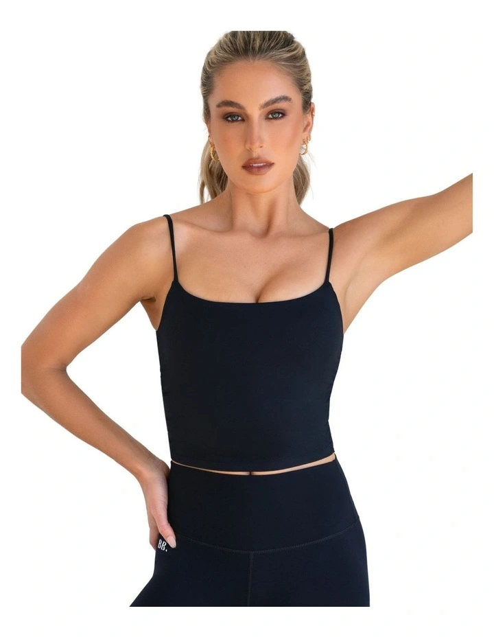 Sculpting Full Length Cami in Black image 4