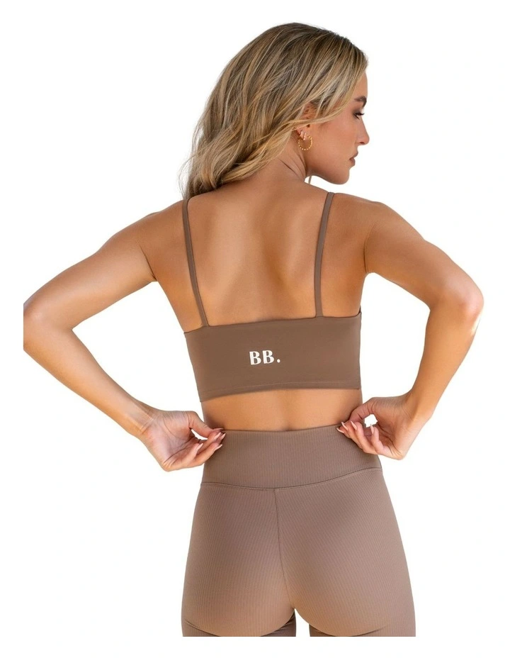 Sculpting Cropped Cami in Tan image 2