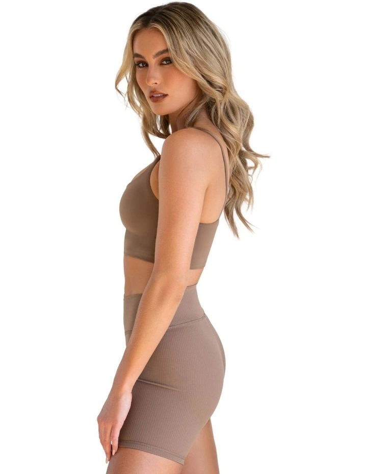 Sculpting Cropped Cami in Tan image 3